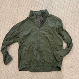 Lulu Lemon Olive Green Windbreaker Jacket